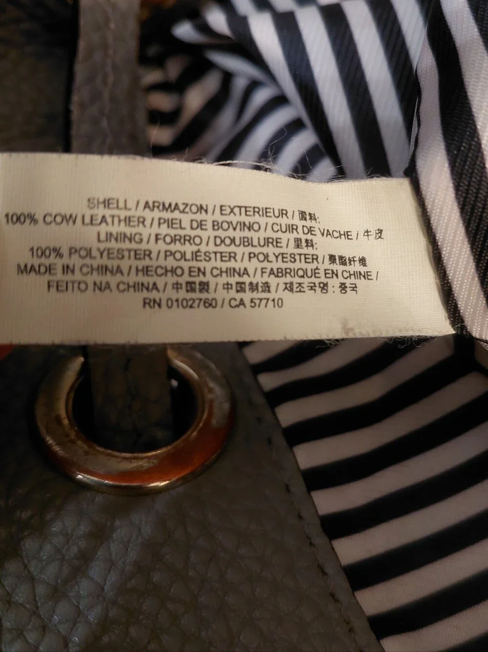 kate spade NY Jackson Street Arianna Leather Drawstring Tote Shoulder Bag